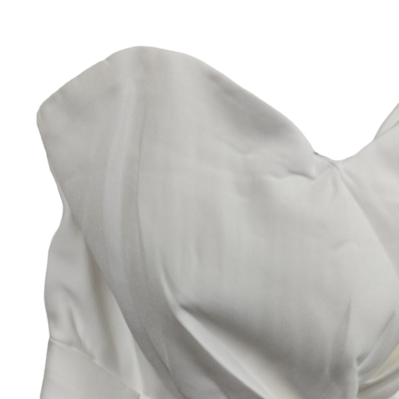 2459) Lulus Won A Heart White Strapless Wide-Leg Pantsuit Size Small - Picture 8 of 14